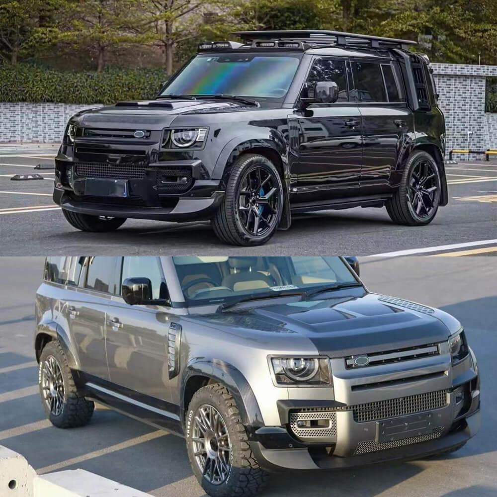 Front bumper lip (Carbon) for Land Rover Defender 2019- - image 2