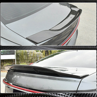 Rear Trunk Spoiler Carbon Fiber V1 for Audi A6 C8 2018- - image 2