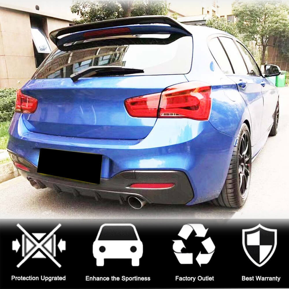 Rear Bumper Diffuser (for M-Sport 2015-2019, Carbon) for BMW 1 Series F20/21 2011-2019 - image 2