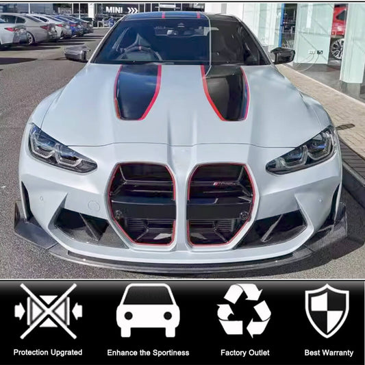 Front Bumper Lip V2 for G80, Carbon for BMW 3 Series G20/G21 2018- - image 2