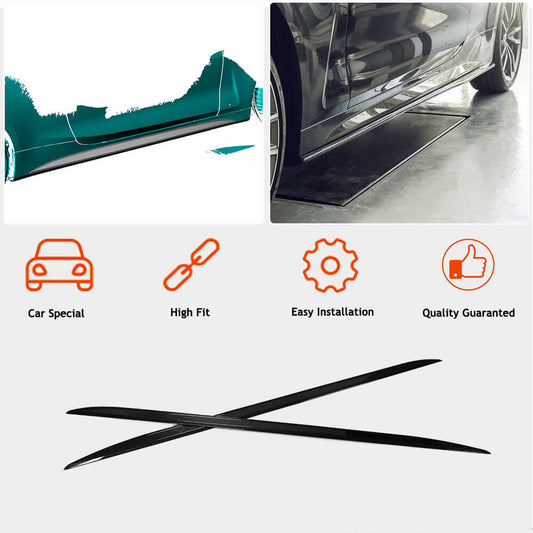 Side Skirt Extensions V2 (for G22/G23 M-Sport, Carbon) for BMW 4 Series G22/23/26 2020- - image 2
