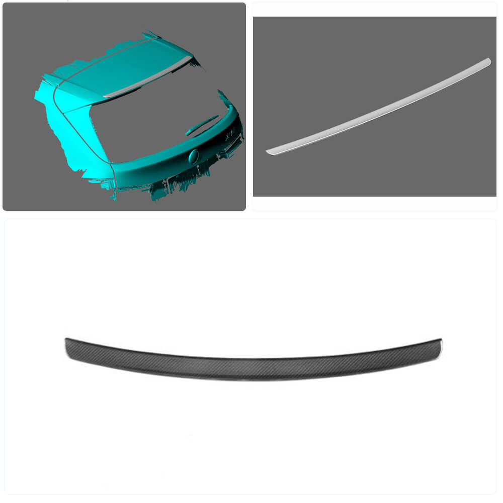 Rear Roof Spoiler Carbon Fiber V1 for BMW X5 F-15 2013-2018 - image 2
