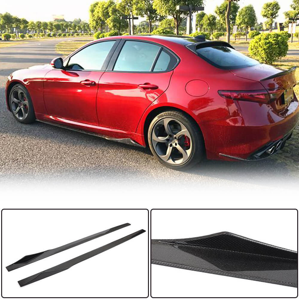 Side Skirts V3 (for Base/Sport, Carbon) for Alfa Romeo Giulia 2016-2022 - image 2