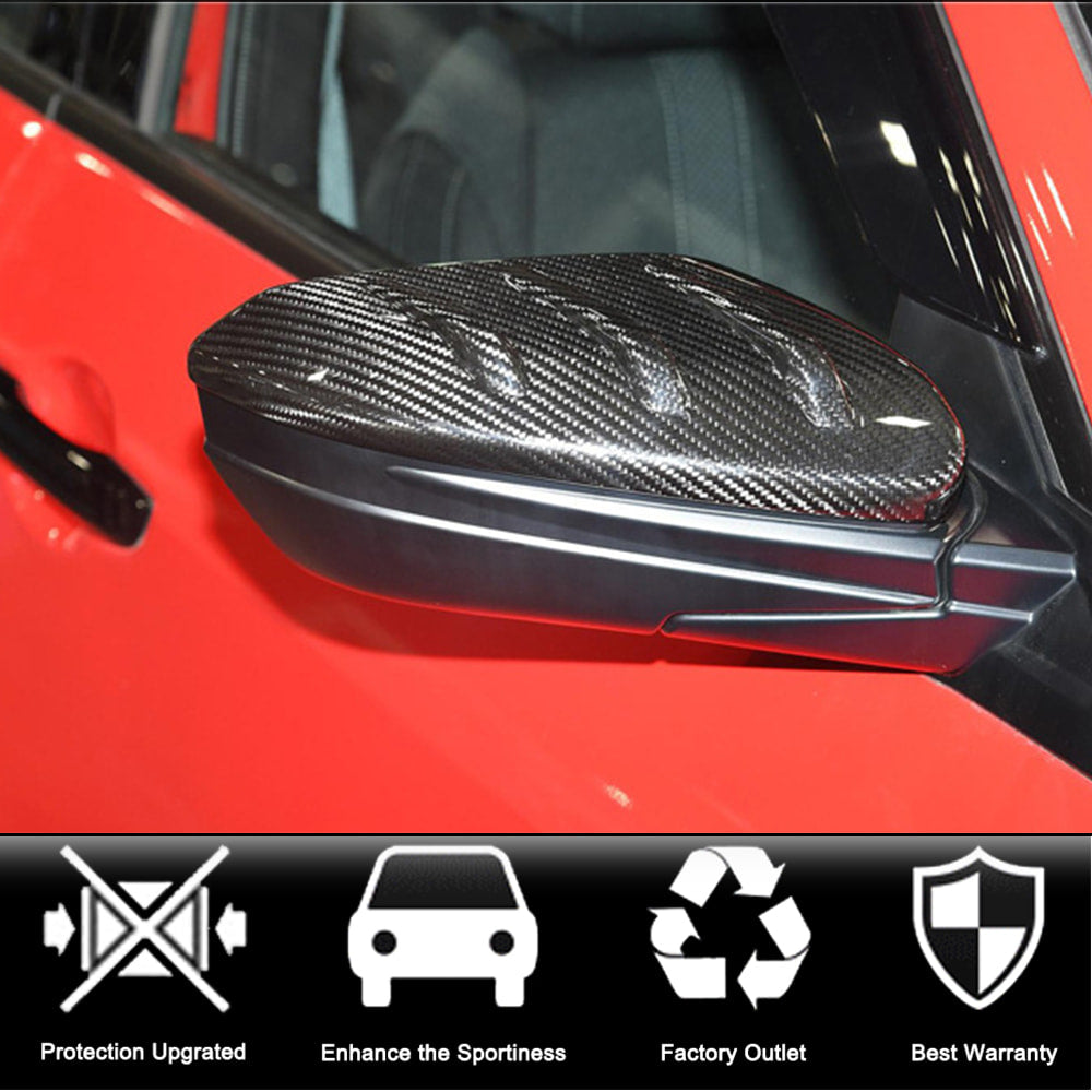 Mirror covers V2 (Carbon) for Honda Civic Sedan X 2016-2021 - image 2