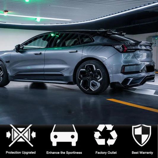 Covers on the rear bumper (2021-2024, Carbon) for Zeekr 001 - image 2