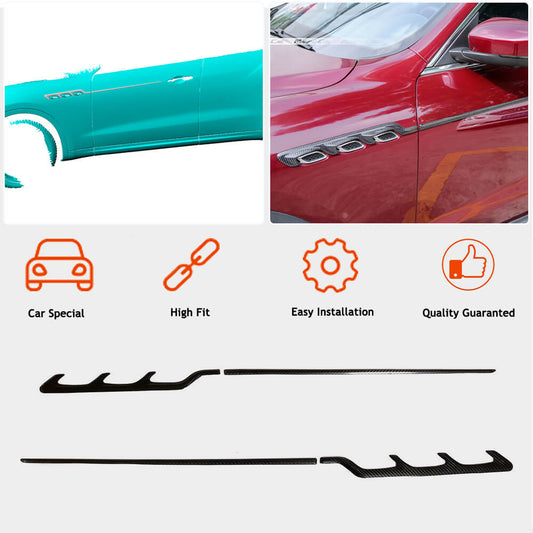 Side Skirt Extensions (Carbon) for Maserati Levante 2016- - image 2