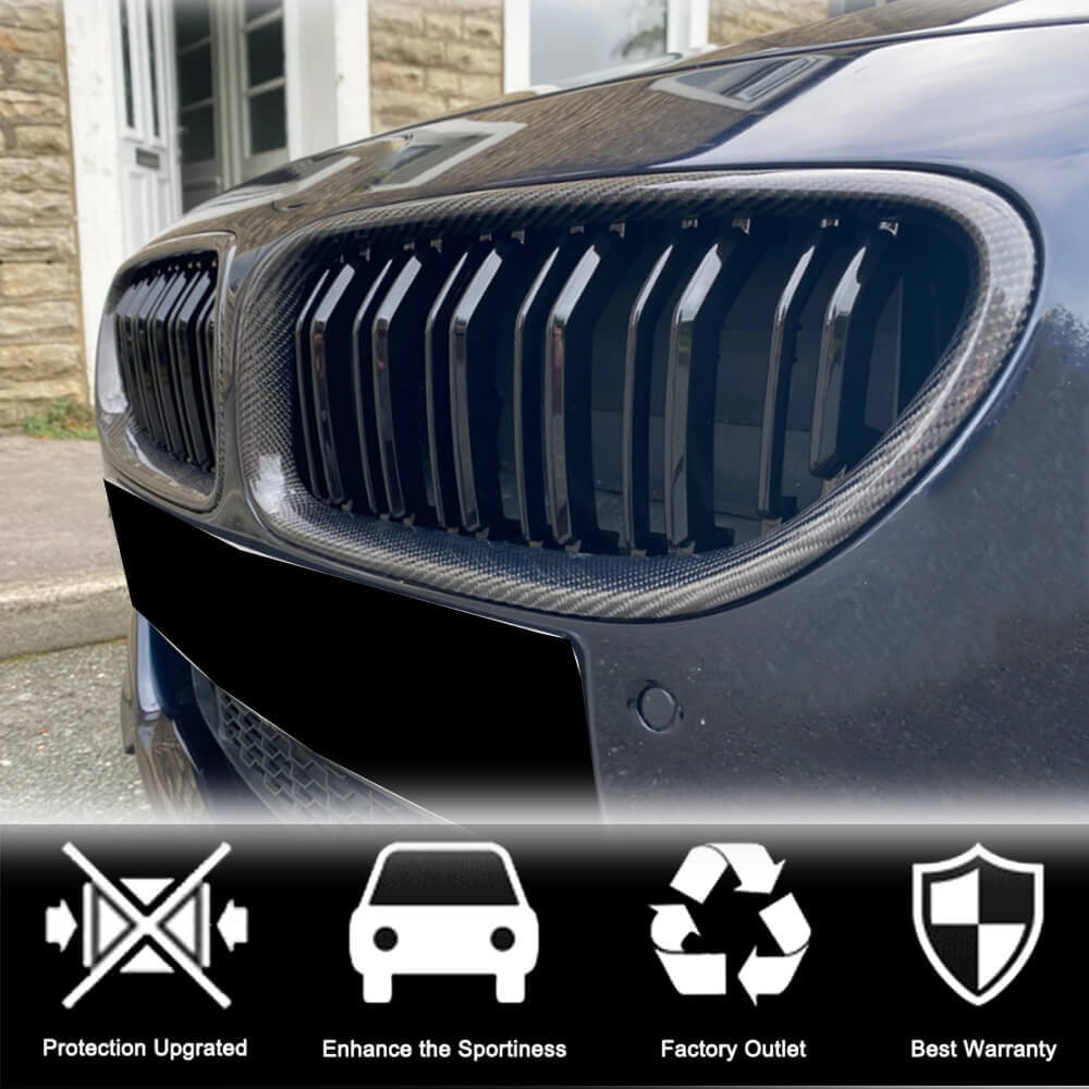 M-Look Kidney Grilles (Carbon) for BMW 6 Series F12/F13/F06 2011-2018 - image 2