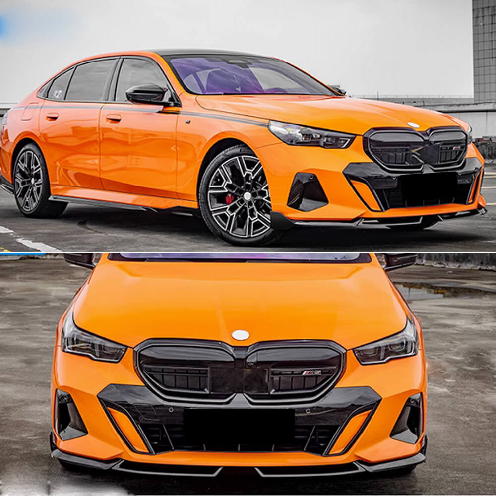 Front Bumper Lip (for M-Sport, Carbon) for BMW 5/i5 Series G60/60E/61 2023- - image 2