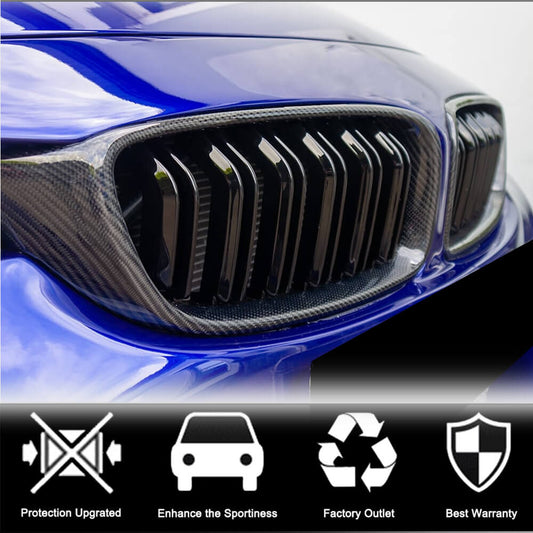 Grilles M-Look V1 (Carbon) for BMW 3 Series F-30/31/34 2012-2019 - image 2