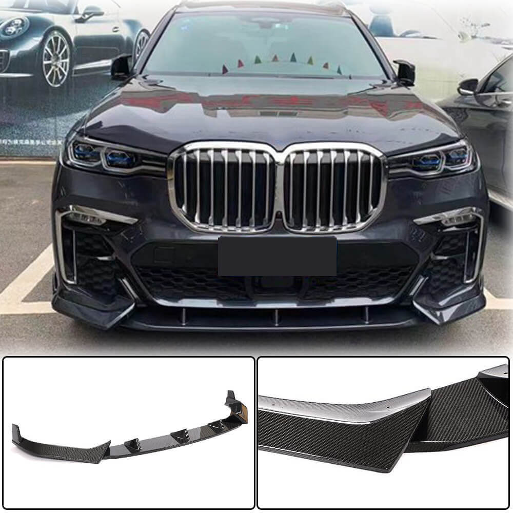 Front bumper lip (for M-Sport 2019-2022, Carbon) for BMW X7 G07 2019- - image 6
