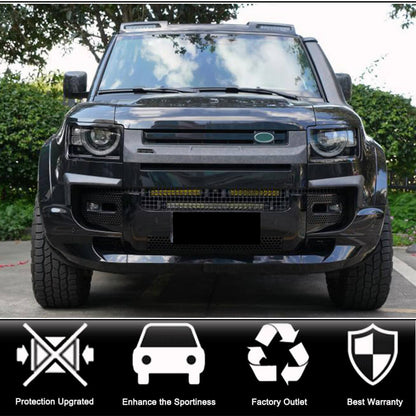 Front Grille Cover (Carbon) for Land Rover Defender 2019- - image 2