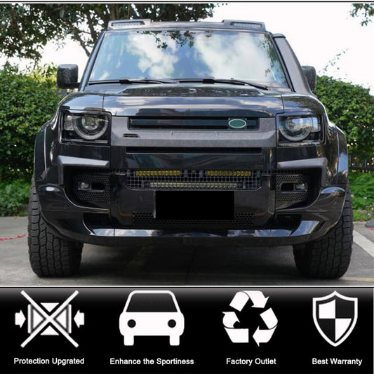 Front Grille Cover (Carbon) for Land Rover Defender 2019- - image 2