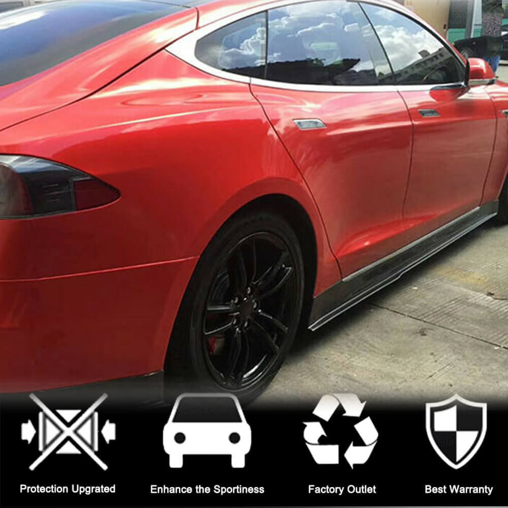 Door Sill Covers V1 (2014-2021, Carbon) for Tesla Model S 2012– - image 2