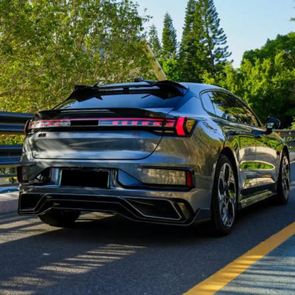 Rear bumper diffuser (2021-2024, Carbon) for Zeekr 001 - image 2