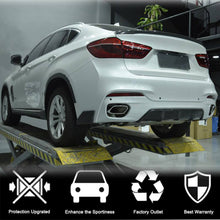 Rear Bumper Diffuser V2 (for M-Sport, Carbon) for BMW X6 F-16 2014-2019 - image 2