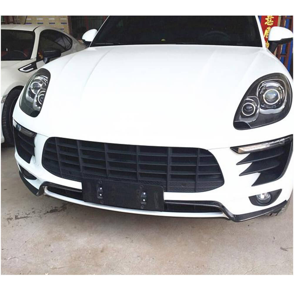 Covers on the front bumper Flap (2014-2018, Carbon) for Porsche Macan 2014-2024 - image 2