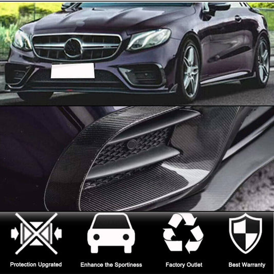 Covers on the front bumper (for AMG-Line 2017-2019, Carbon) for Mercedes E-class coupe C238 - image 2