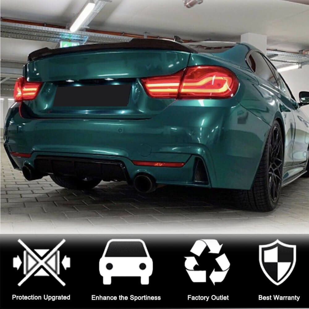 Rear Trunk Spoiler Carbon Fiber V3 (Coupe) for BMW 4 series F-32 2012-2020 - image 2