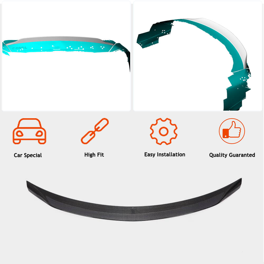 Spoiler V5 (for SD 2015-2021, Carbon) for Mercedes C-class W205 2014-2021 - image 2