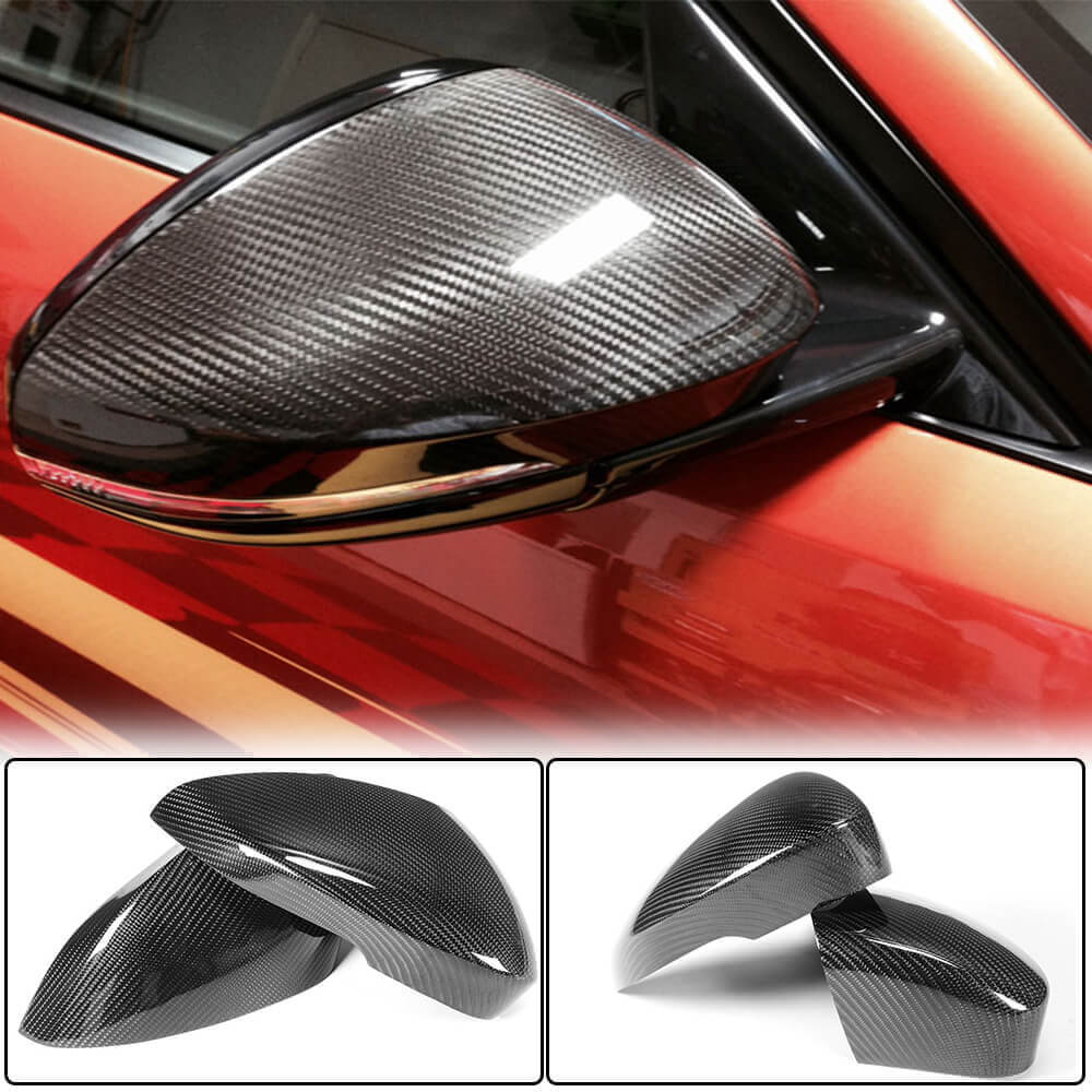 Mirror covers (2013-2021, Carbon) for Jaguar F-Type - image 2