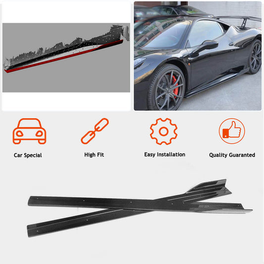 Side Skirts (2011-2013, Carbon) for Ferrari 458 Italia 2009-2015 - image 2