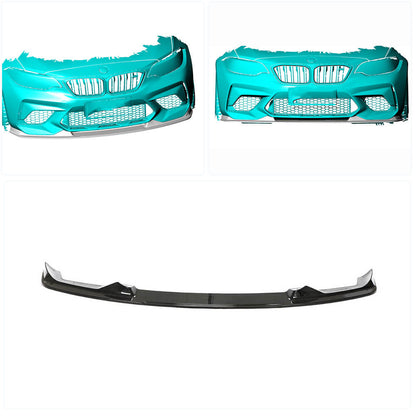 Front Bumper Lip V6 for F87 M2 Competition, Carbon for BMW 2 Series F22/F23 2014-2021 - image 2
