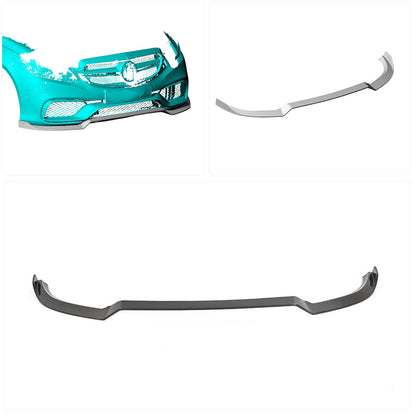 Cover on the front bumper Lip (for E63 AMG 2013-2016, Carbon) for Mercedes E-class W212 2009-2016 - image 2