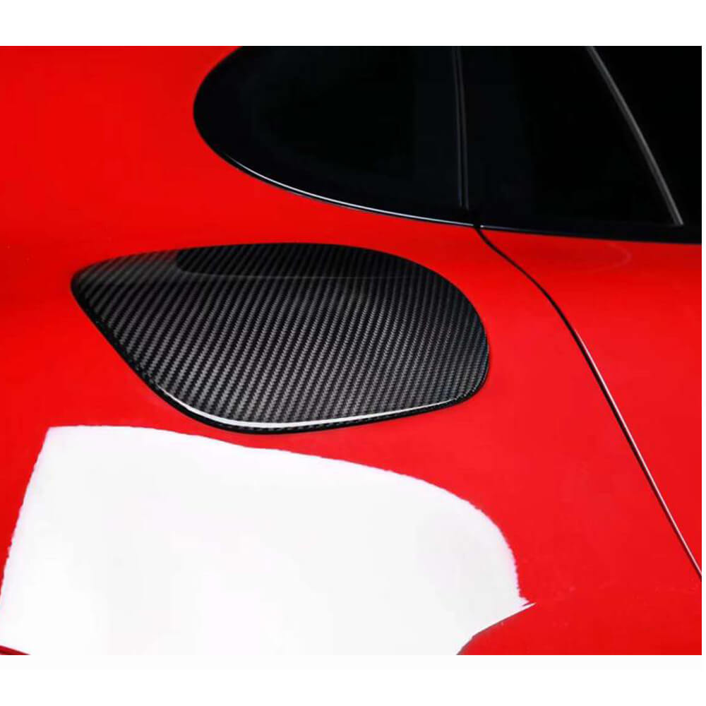 Overlay on the gas tank hatch (2016-2020, Carbon) for Porsche Panamera 2016-2023 - image 2