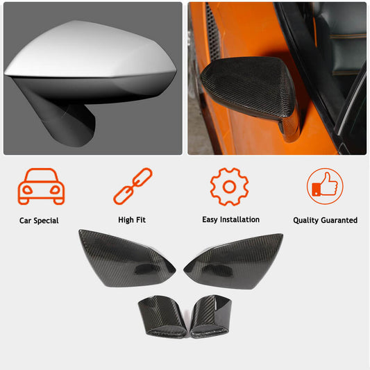 Mirror Covers Pair Carbon Fiber for Lamborghini Gallardo - image 2