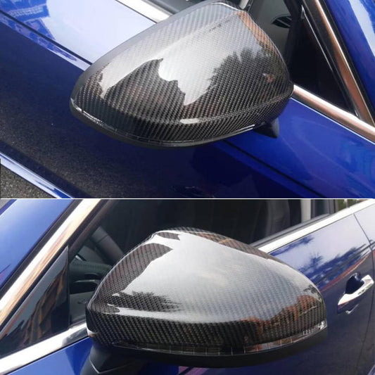 Mirror Covers V2 (2015-2019, Carbon) for Audi A4 B9 2015-2024 - image 2