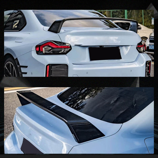 Rear Trunk Spoiler Carbon Fiber V2 (for G87) for BMW 2 Series G42 2021- - image 2