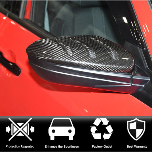 Mirror Covers V2 (Carbon) for Honda Civic Sedan X 2016-2021 - image 2