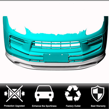 Front Bumper Lip Spoiler (2022+, Carbon) for Porsche Macan 2014-2024 - image 2