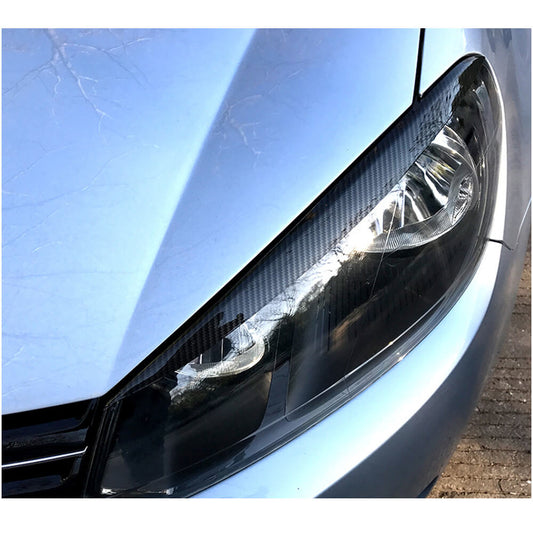 Eyelashes for headlights (for HB 2010-2013, Carbon) for Volkswagen Golf 6 - image 2