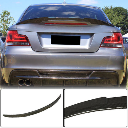 Rear Trunk Spoiler Carbon Fiber (Coupe) for BMW 1 series E81/82/87/88 2004-2011 - image 2