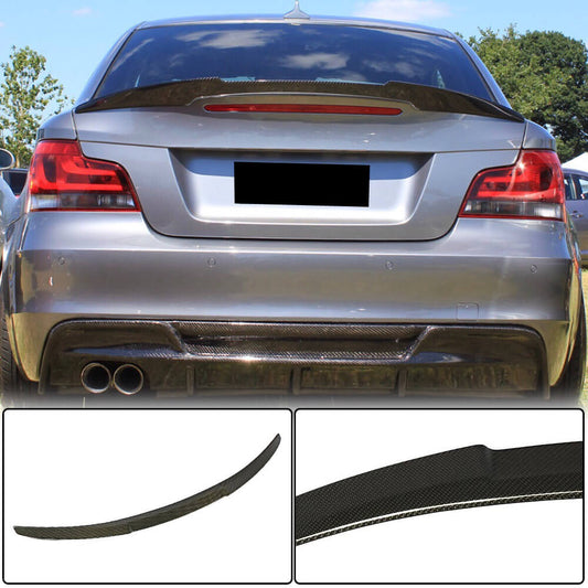 Rear Trunk Spoiler Carbon Fiber (Coupe) for BMW 1 series E81/82/87/88 2004-2011 - image 2