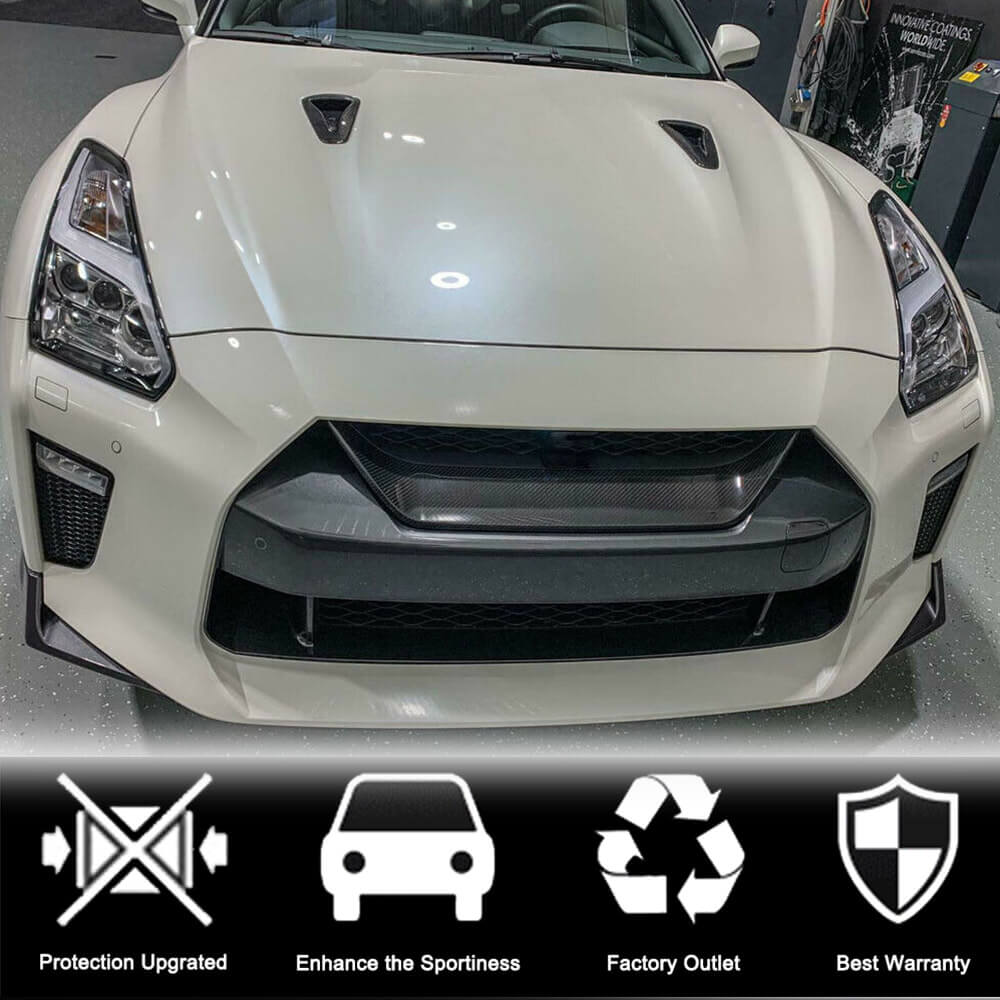 Grille cover (2017-2019, Carbon) for Nissan GT-R - image 2