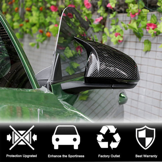 Mirror Covers V1 (for USA, Carbon) for Ford Mustang 2015-2023 - image 2