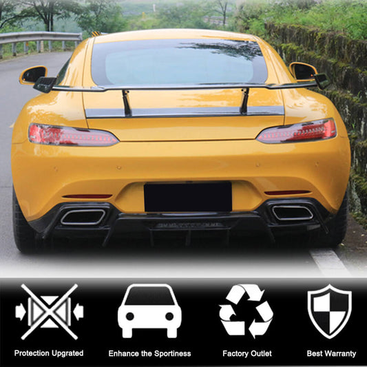 Rear bumper diffuser (for 2015-2017, Carbon) for Mercedes-AMG GT C190/R190 - image 2