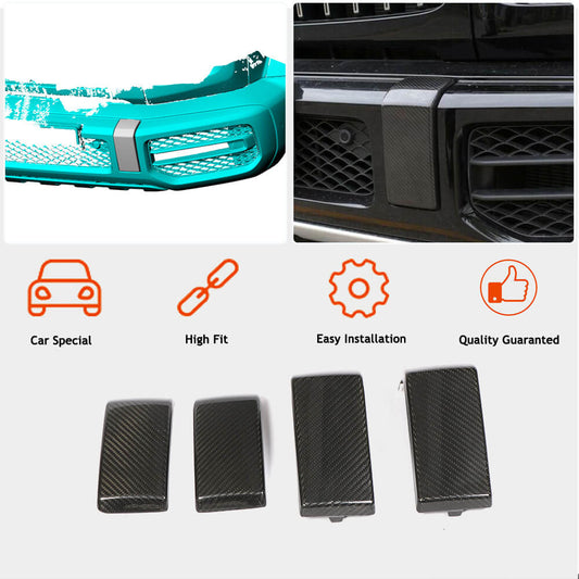 A set of linings on the front and rear bumper (for G63 AMG, Dry carbon) for Mercedes G class W463 2018-2024 - image 2