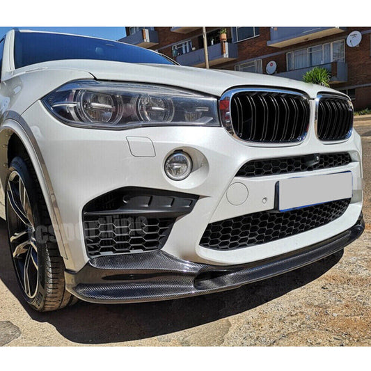 Front Bumper Lip Carbon Fiber V2 (for F85) for BMW X5 F-15 2013-2018 - image 2
