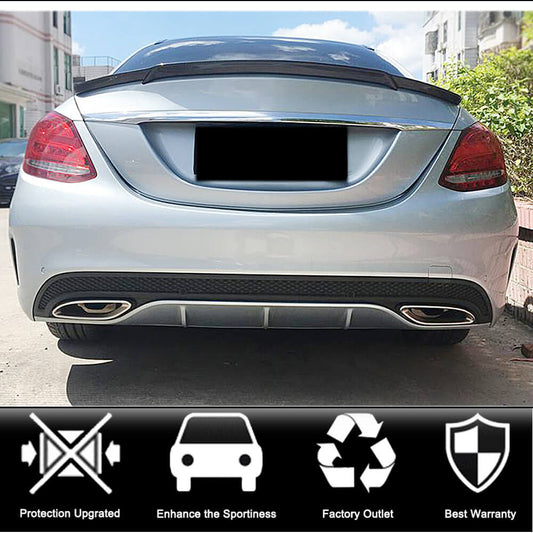 Spoiler V9 (for SD 2015-2019, Carbon) for Mercedes C-сlass W205 2014-2021 - image 2