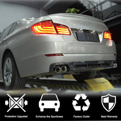 Rear Bumper Diffuser for F10 Base 2010-2013, Carbon for BMW 5 Series F-10/11/07 2010-2016 - image 2