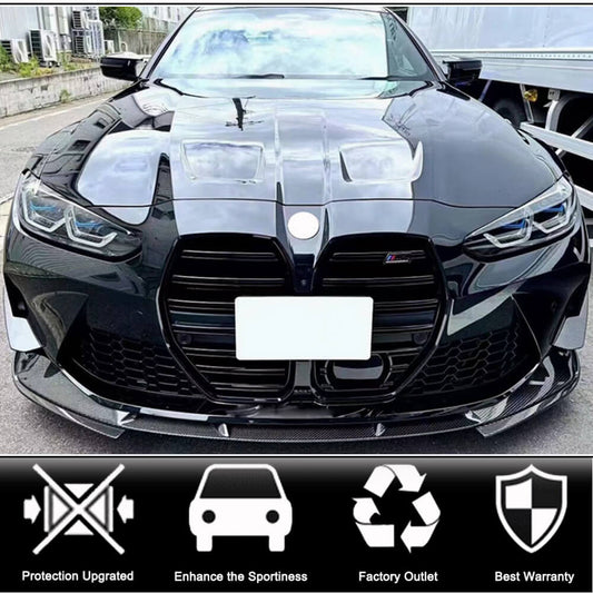 Front Bumper Lip Carbon Fiber V7 (for G80) for BMW 3 series G20/21 2018- - image 2