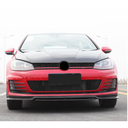 Lip V3 front bumper cover (for GTI HB 2012-2017, Carbon) for Volkswagen Golf 7/E-Golf - image 2