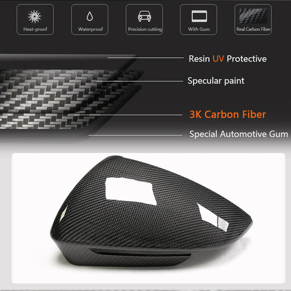 Mirror Covers (Carbon) for Volkswagen ID.6 2021- - image 2