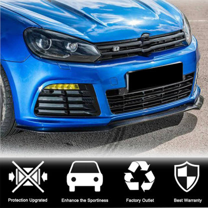 Lip V1 front bumper cover (for R HB 2010-2013, Carbon) for Volkswagen Golf 6 - image 2