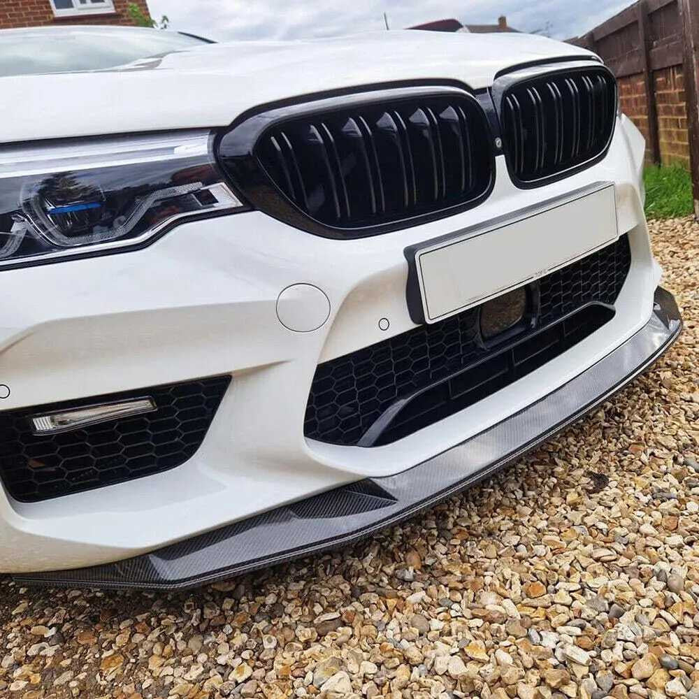 Front Bumper Lip Carbon Fiber V3 (for M5 2017-2020) for BMW 5 Series G30/31 2017-2023 - image 2