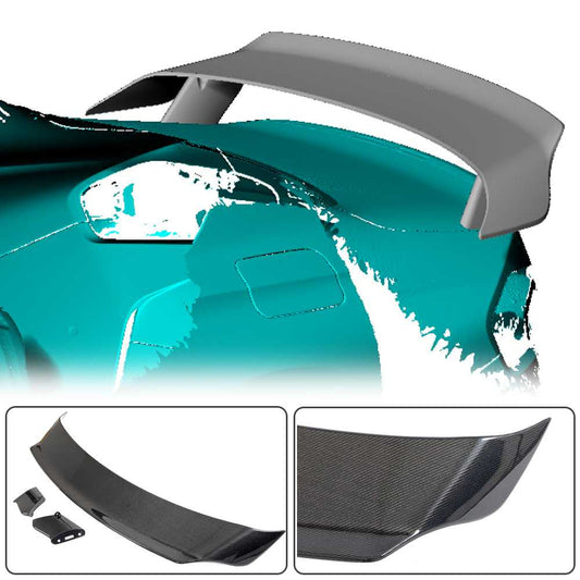 Rear Trunk Spoiler Carbon Fiber V5 for BMW 2 Series G42 2021- - image 2