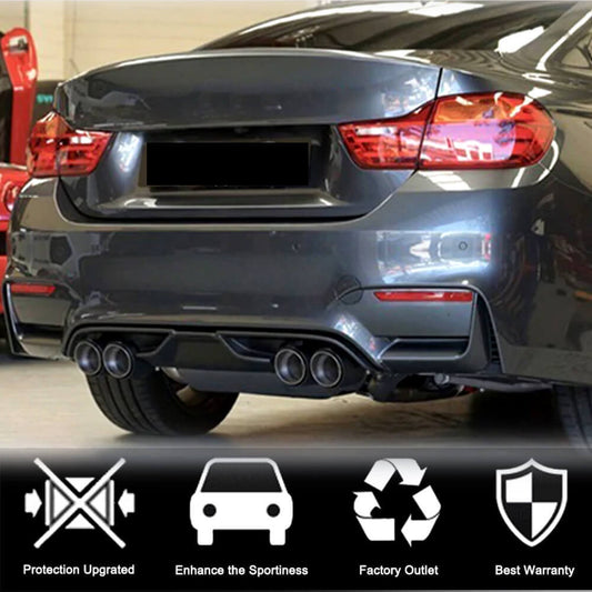 Rear Bumper Diffuser V7 (for F82/F83, Carbon) for BMW 4 Series F32/F33/F36 2012-2020 - image 2